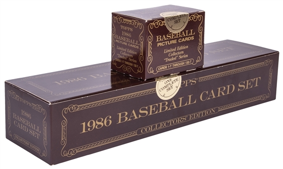 1986 Topps Tiffany Baseball Complete Set (792) with Complete Traded Set (132) 